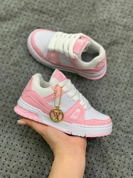 Zapatillas Infantiles Blancas y Rosas Estilo Urbano